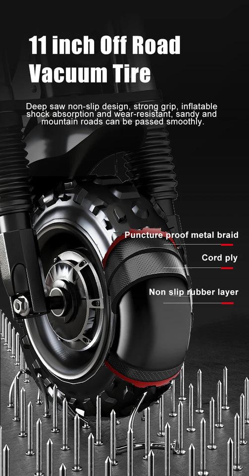 [8 models]10/11 Inch 48V-72V 1000W-6000W Electric Scooter 50-85km/h Fast E Scooter Off Road Electric Kick Scooter Foldable Adult