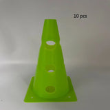 10 pcs 32CM Perforated Sign Barrels Obstacles Road Cones Barricades Soccer Basketball Training Equipment