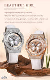 OLEVS 9996 Quartz Watch For Women Top Brand Fashion Woman Wristwatch Butterfly Luxury Waterproof Original Leather Dress Watches