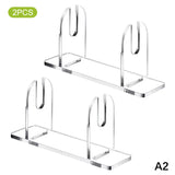 〔W〕1/2pcs Acrylic Fan Display Stands Foldable Fan Stand Holder Space-Saving Desk Organizer For Japanese & Chinese Hand Fans