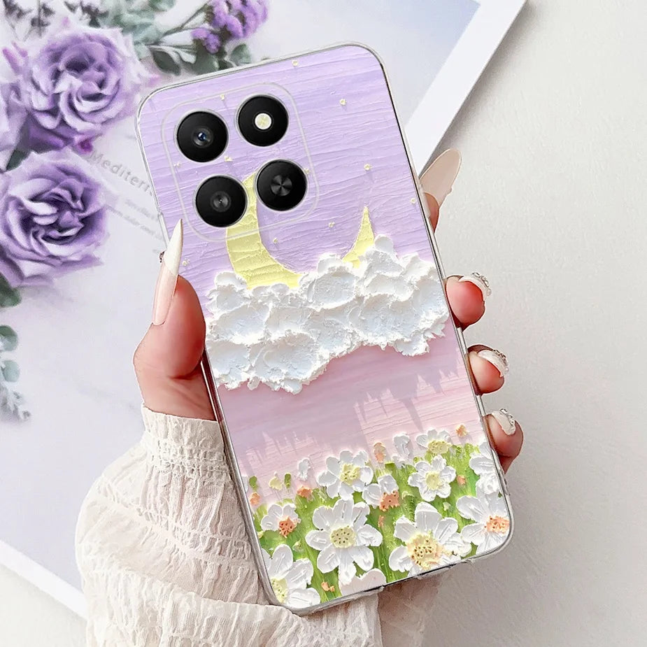 For Honor 400 Smart 5G Case LGN-NX1 Cute Cartoon Painted Cover Soft Slim Phone Case For Honor X7d HonorX7d Honor400 Smart Fundas