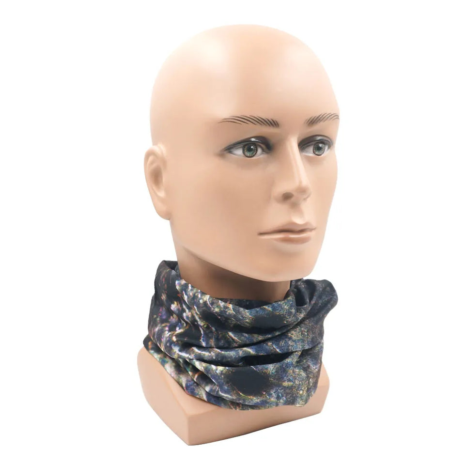 Fish Scales Pattern Neck Gaiter Fishing Face Mask Men Women Outdoor Sport Seamless Tube Bandana Headband Balaclava Cycling Scarf