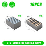 Closets Clothes Organizer Pants Jeans Storage Box Cabinet Organizer Drawers Underwear Socks T-Shirt Wardrobe Storage Organizers