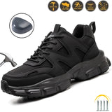 Men Work Safety Shoes Anti-puncture Working Sneakers Male Indestructible Work Shoes Men Boots Lightweight Men Shoes Safety Boots