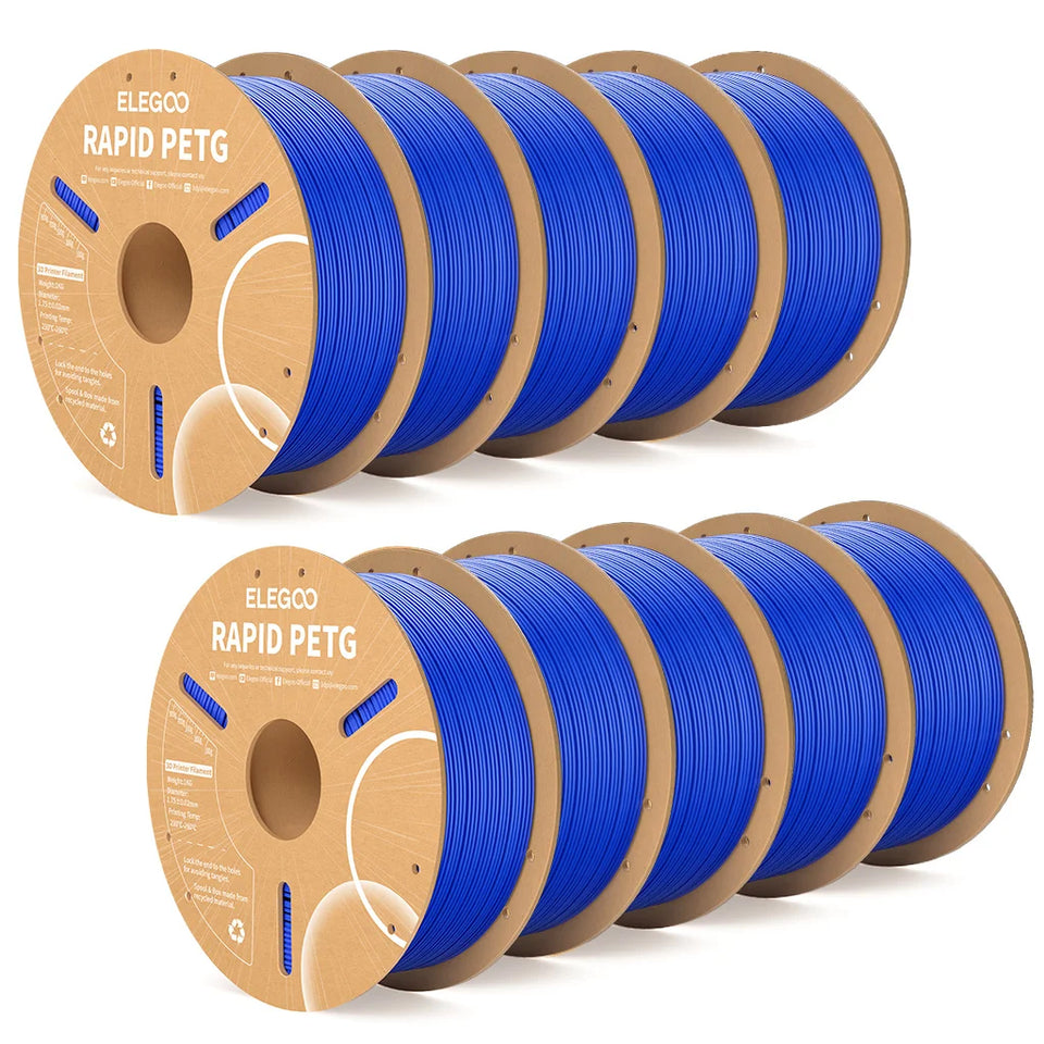 ELEGOO Rapid PETG Filament 1.75mm 1KG,High Speed 30-600mm/s 3D Printer Filament 1kg Fits for Most FDM 3D Printers