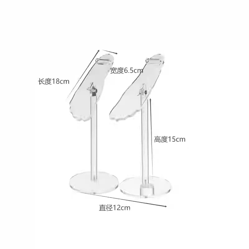 Shoe Display Stand Clear Acrylic High Heels Display Props Shopping Mall Window Counter Shoe Stand Shoe Support Shoe Rack Riser