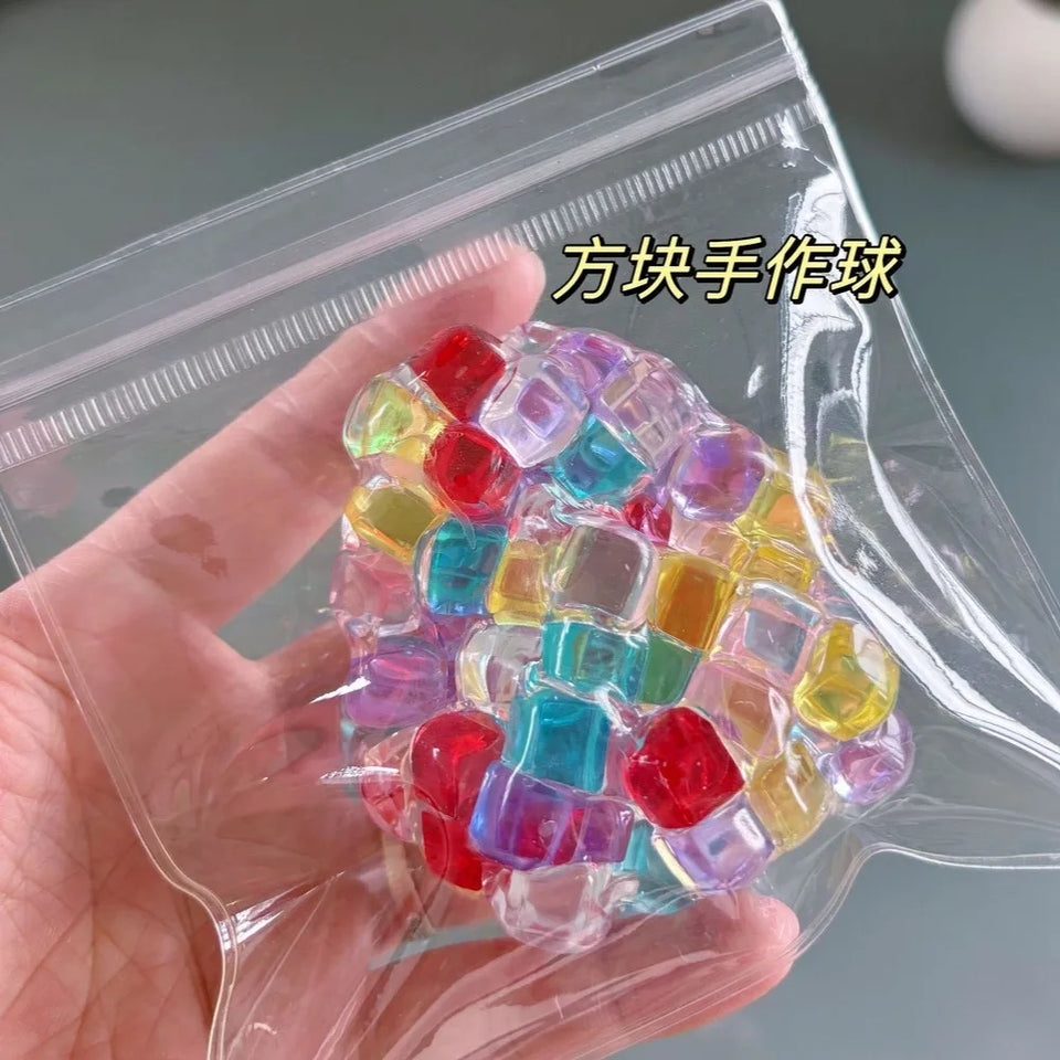 Squishy Balls Ice Beads Stress Relief Toy Super Soft Sensory Fidget Toys for Kids Adults Anxiety Relaxation Squeeze Gift