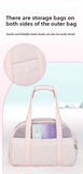 Pink Lace Cat Carrier Pet Backpack Breathable Small Dog Bag Shoulder Handheld Outing Pet Seat Carrier Pack Puppies Breathable