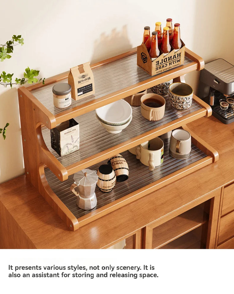 Bamboo Desktop Storage Rack Cup Dish Stationery Holder Books Shelf Bookcases Multi-layer Desk Organizer Office Home Supplies