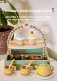 Tea Set Toy Set Play pretend with tea and sweets, Kids have a blast hosting playdate tea parties!