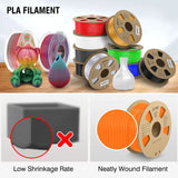 JAYO filaments petg 5Rolls Mixed colors 3D Printer Filament 1.75mm 100% No Bubble FDM 3D Printer Materials DIY Gift 1.1KG/1rolls