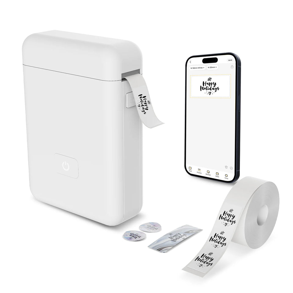 Label Maker Machine with Tape Portable Printer Mini Thermal Printers Self-adhesive Sticker for School Home Office Organization