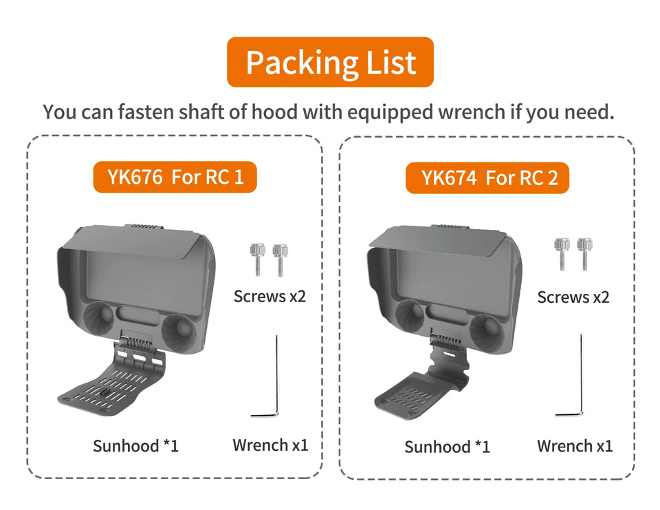 Screen Protector Shell For DJI RC/RC 2 Control Sunshade Silicone Protection Case For DJI Lito/Air 3S/Neo/Mavic 3/Mini 5 4 Pro