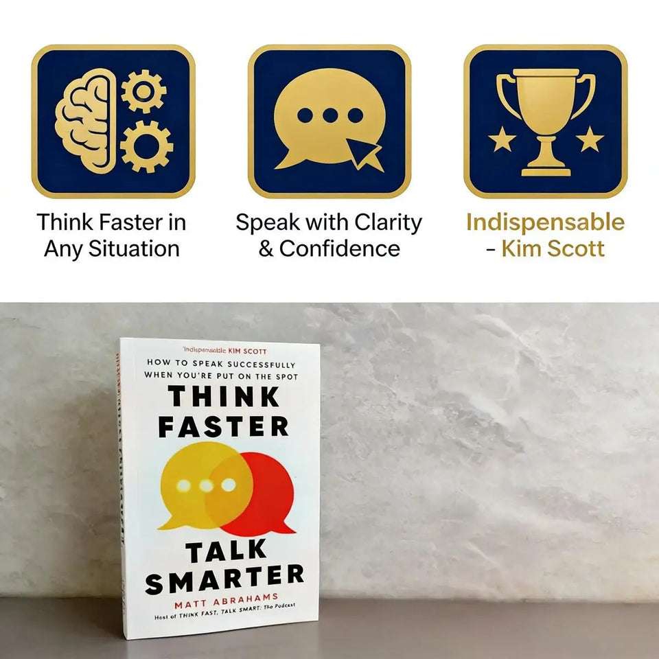 Think Faster Talk Smarter Book By Matt Abrahams Communication Skills Book | Master Impromptu Speaking on-the-Spot Communication