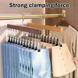 Closet Organizer With 10/12 Clips, Space Saving Hanging Closet Organizer, Space-Saving Hat Scarf Clothespins