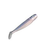 MUKUN 10pcs 60mm 2g Soft Lures Baits Fishing Lure Leurre Shad Double Color Silicone Bait T Tail