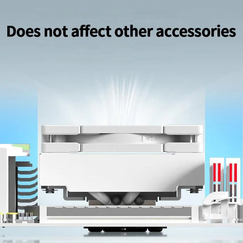 ID-COOLING IS-47 XT 4 HeatPipes CPU Processor Air Cooler 92mm PWM Cooling Fan ITX Radiator for Intel LAG1700/1200/115X AM4/AM5