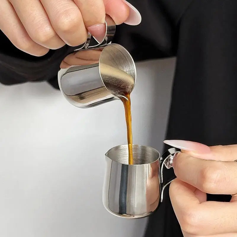 12.5/30ml Mini Coffee Milk Frothing Jug Latte Art Milk Frother Pitcher Stainless Steel Measurement Jug Pot Coffee Accessorie