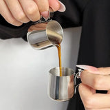 12.5/30ml Mini Coffee Milk Frothing Jug Latte Art Milk Frother Pitcher Stainless Steel Measurement Jug Pot Coffee Accessorie