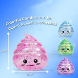 2026 Novelty Squishy Poo Stress Ball Squishies Toys Glitter Funny Stretch Squeeze Fidget Toys for Adults Fool's Day Prank Gift