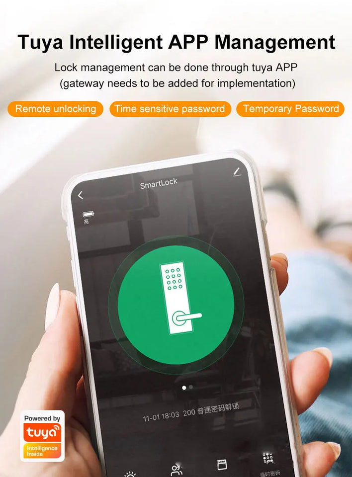 Bluetooth Electronic Glass LOCK Fingerprint Recognition Smart Lock Tuya APP Rfid Card Biometric Unlock for Glass Door Lock