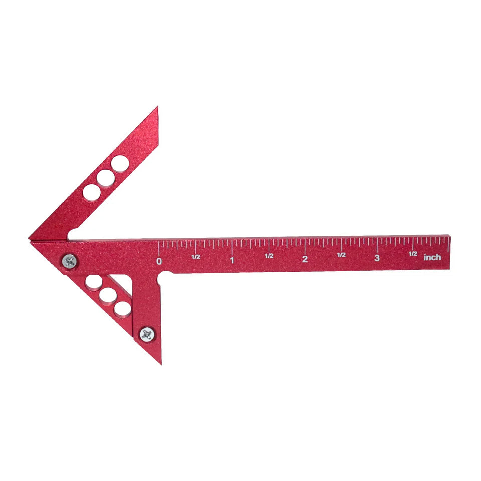 Woodworking Circle Center Scribe 45/90° Center Measuring Tool Line Gauges Aluminum Center Scribe Carpenter Ruler Measuring Tool