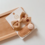 Coffee Warm Color Cute Cartoon Princess Hairpins Children Girls Kid Hair Clips Barrettes Accessories Hairclip Headwear Headdress