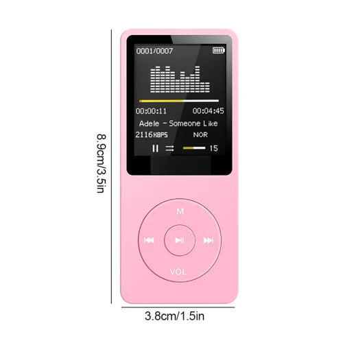 Portable MP4 FM card insertion Bluetooth player MP3 USB Charger Player FM Radio Recorder Lossless Sports Hifi Music Player