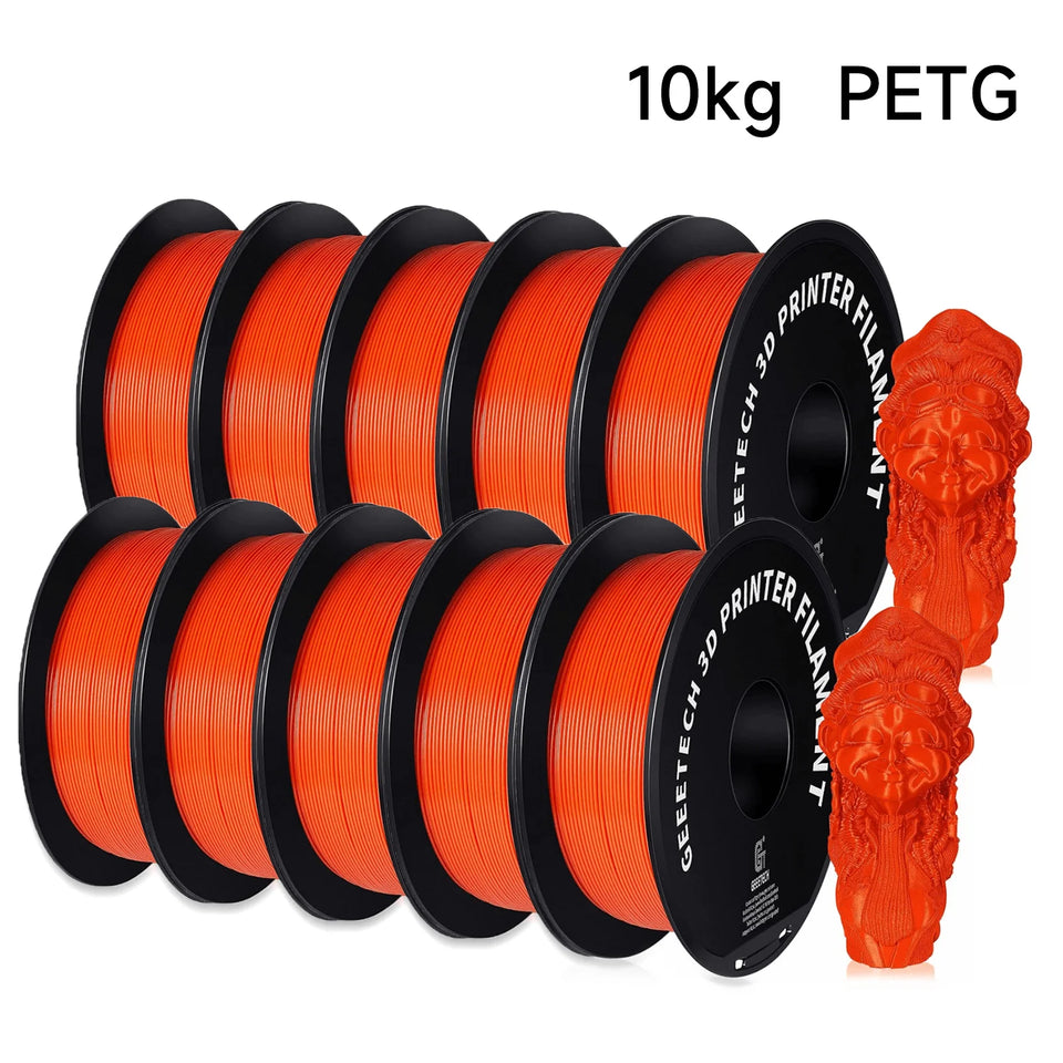 Geeetech PETG 10 Rolls Filament 3d print wire Vacuum Packaging 1KG/roll 1.75mm 100% Filament for most FDM 3D printer