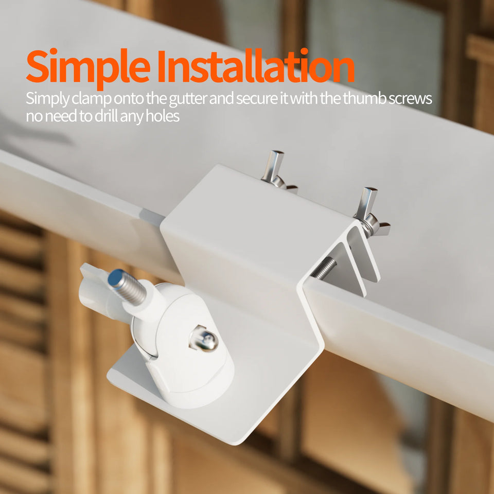 Starlink Mini Gutter Mount Compatible with Original Pipe Adapter Adjustable Starlink Mini Mounting Kit Accessories