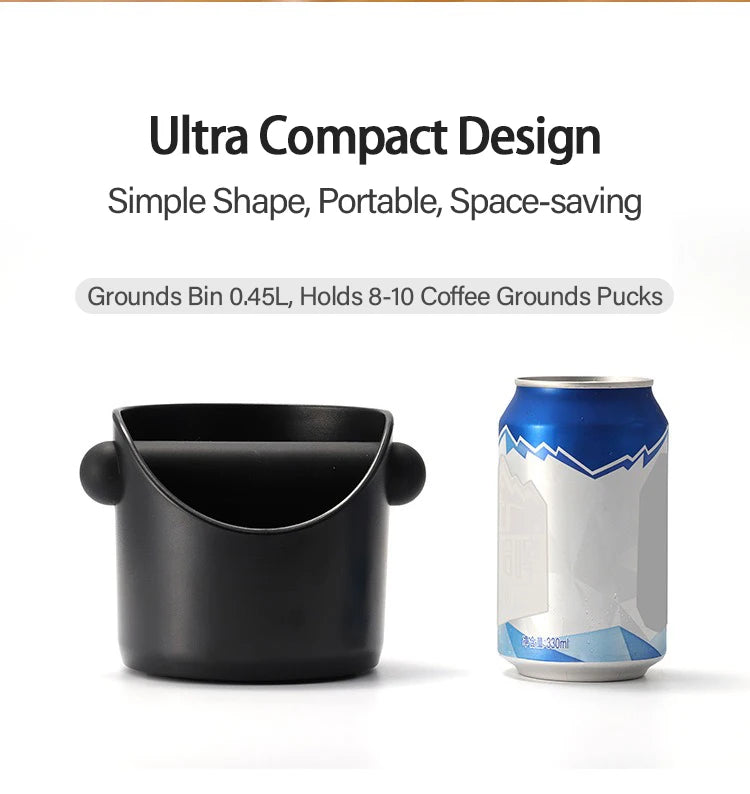Coffee Knock Box Espresso Grounds Container Anti Slip Dump Bin Barista Accessories Cafe Grind Tools KFQZH01