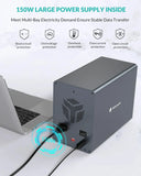 【Free Local Warehouse!】Yottamaster 150W External Hard Drive Enclosure 2.5"3.5" SATA HDD SSD Enclosure RAID Hard Drive Storage