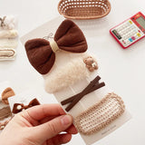 Coffee Warm Color Cute Cartoon Princess Hairpins Children Girls Kid Hair Clips Barrettes Accessories Hairclip Headwear Headdress