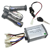 12V 24V 36V 48V 250W 350W 500W 800W 1000W Brushed speed regulating motor controller with throttle knob for electric bicycles