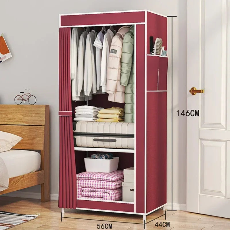 Simple Bedroom Closet Household Simple Assembly Cloth Closet Storage Closet Storage 5 Colors Simple Organizer Dustproof Foldable