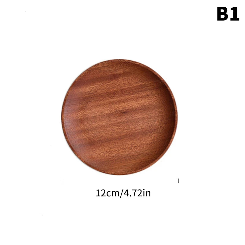 Wooden Tray Whole Piece Walnut No Splicing Wooden Serving Board Natural Cut Wooden Serving Trays Coffee Tea Trays New Tableware