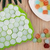 Honeycomb 37-Grid Ice Cube Tray, Silicone DIY Ice Mold (Lid Not Included) for Drinks, Cocktails & Kitchen Use
