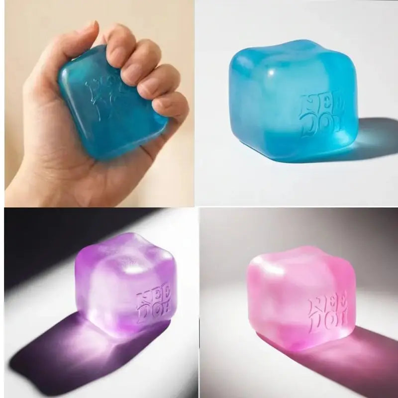 In Stock ^^Squishy Schylling Needoh Nice Cube Sensory Toy Anti-Stress Stress Relief Jigsaw Pressure Relief Souvenir for Kids 말랑이