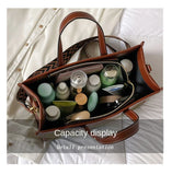 Canvas handbags women's 2023 new fashion all-match tote bag style large capacity shoulder messenger bag for woman