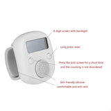 Electronic Finger Counter, Resettable 6-Digit LCD Electronic Digital Display Finger Hand Tally Counter Counting Tool