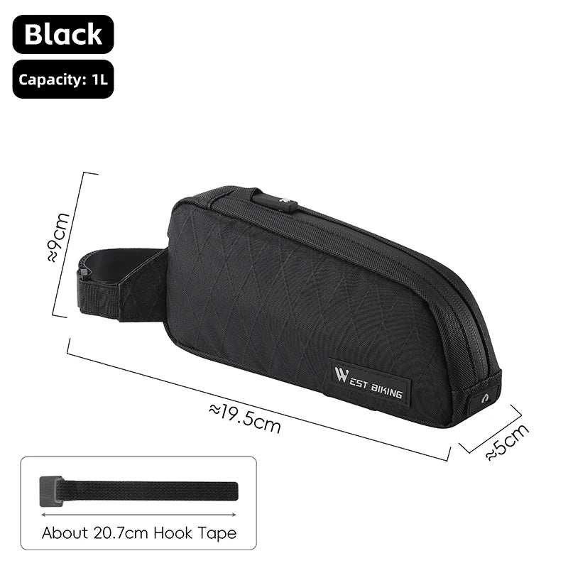 WEST BIKING Bike Bag Ultralight Top Front Tube Frame Triangle Bag Portable Water Repellent MTB Road Bicycle Bag Pannier