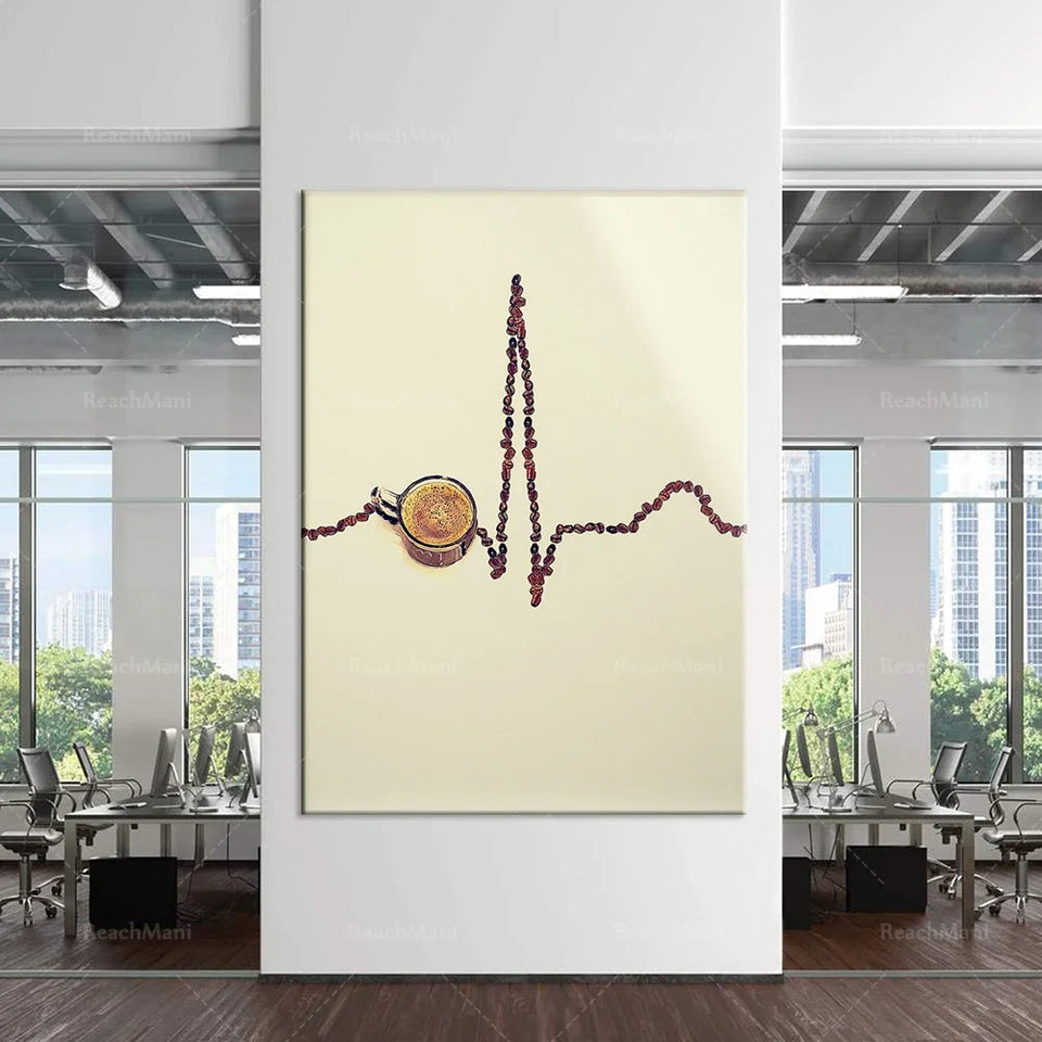 Coffee Lover Abstract Art Print - Impressions de cuisine