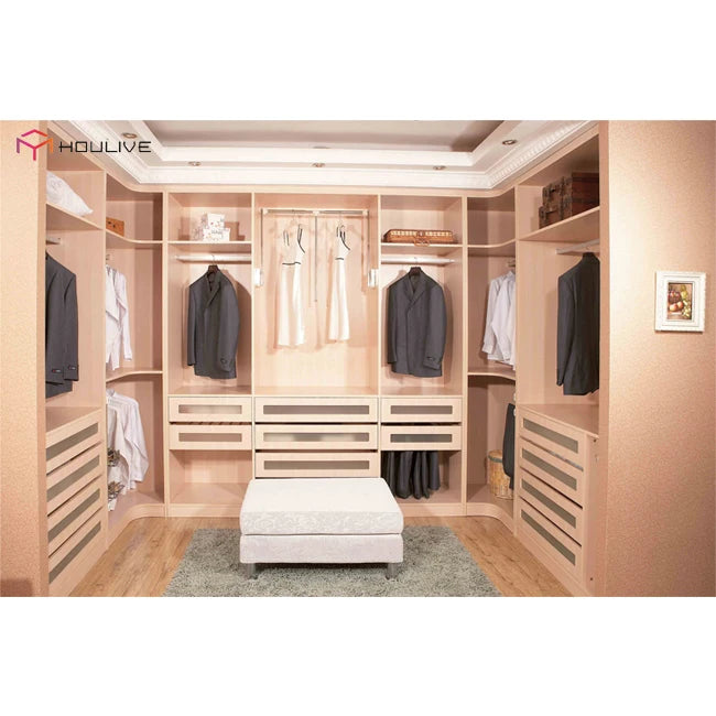 House Bedroom Walk-in Clothes Closet Furniture From China