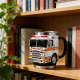 Fire Truck Model Stainless Steel Coffee Mug Rare Car Style Beer Milk Water Cup Home Party Table Decoration New Year Gifts