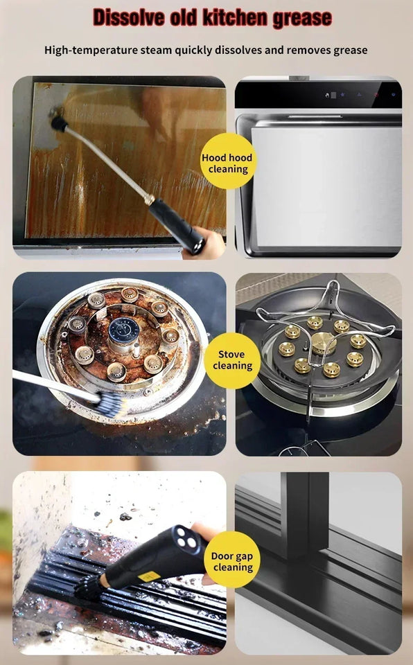 Portable Handheld Steam Cleaner Multifunctional High Presssure Steam Cleaning machine For Air Conditioner Kitchen Hood Car 220V