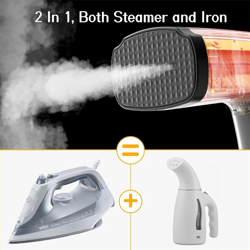 Handheld Garment Steamer Electric Household Steam Iron for clothes Portable Quick Heat Ironing Steam Machine for Home travel