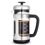 Easyworkz French Press  Coffee Tea Maker with Borosilicate Glass,Soft Grip Handle