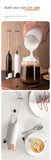 Electric Milk Frother Kitchen Drink Foamer Mixer Stirrer Coffee Cappuccino Creamer Whisk Frothy Blend Whisker Egg Beater