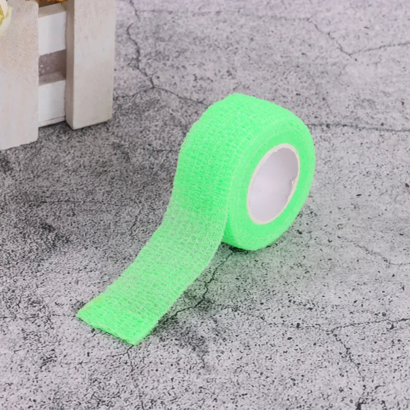 1 Roll Disposable Self Adhesive Elastic Bandage Medical Sports Wound Dressing Bandges Portable First Aid Bandgages 2.5cm*4m