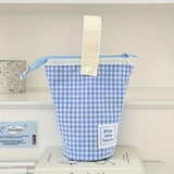 Jolly House Large Capacity Pencil Case, Zipper Fabric Desk Organizer Pen Holder for School Office Travel